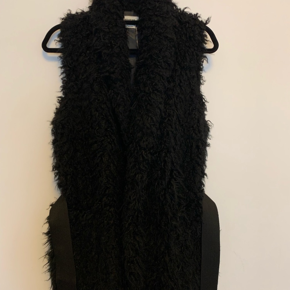 Zadig & Voltaire Faux Fur Black Sleeveless Jacket - image 5